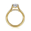 Gabriel & Co. Villa 14K Yellow Gold Half Bezel Oval Diamond Engagement Ring ER16707O8Y44JJ