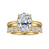 Gabriel & Co. Villa 14K Yellow Gold Half Bezel Oval Diamond Engagement Ring ER16707O8Y44JJ