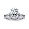 Gabriel & Co. Alden 14K White Gold Split Shank Oval Diamond Engagement Ring ER16734O8W44JJ