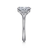 Gabriel & Co. Alden 14K White Gold Split Shank Oval Diamond Engagement Ring ER16734O8W44JJ