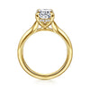 Gabriel & Co. Alden 14K Yellow Gold Split Shank Oval Diamond Engagement Ring ER16734O8Y44JJ