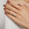 Gabriel & Co. Alden 14K Yellow Gold Split Shank Oval Diamond Engagement Ring ER16734O8Y44JJ