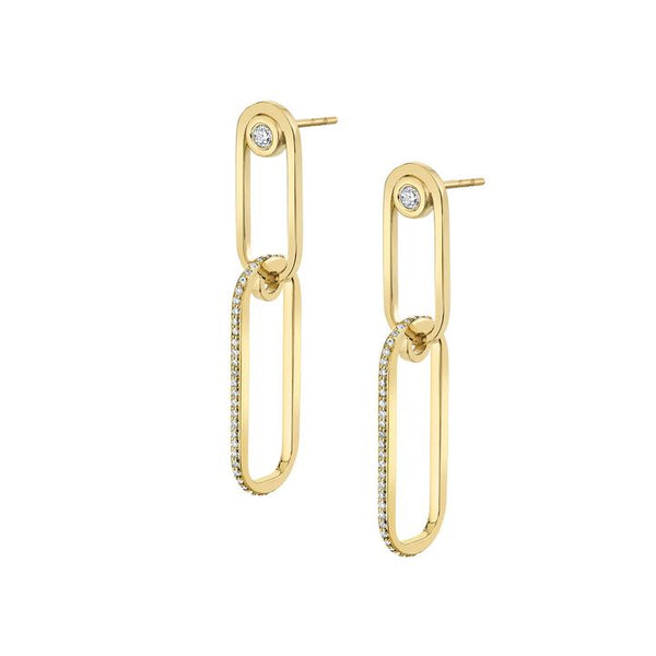 Michael M Couplet 14K Yellow Gold Women's Earrings ER353