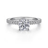 Gabriel 14K White Gold Round Diamond Engagement Ring ER4124W44JJ