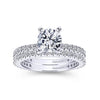 Gabriel 14K White Gold Round Diamond Engagement Ring ER4124W44JJ