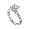 Gabriel 14K White Gold Round Diamond Engagement Ring ER6684R6W4JJJ