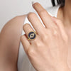Gabriel 14K Yellow Gold Bujukan Diamond and Multi Stones Evil Eye Signet Ring LR52773Y45MC
