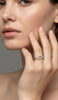 ALOR Open Oval Yellow Cable Diamond Ring 02-37-7018-11