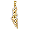 14K Yellow Gold Israel Map Pendant