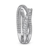 Gabriel 14K White Gold Diamond Layered Criss Cross Ring LR51499W45JJ