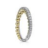 Gabriel 14K White-Yellow Gold Bujukan Diamond Criss Cross Ring LR51628M45JJ