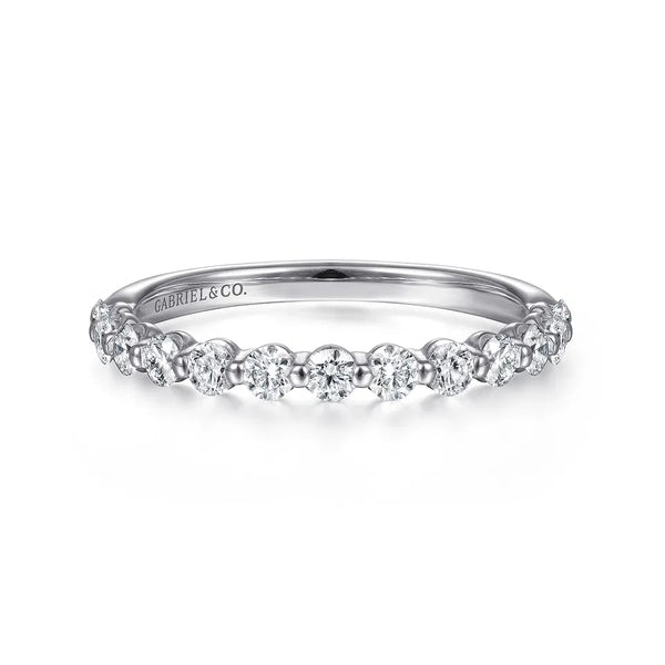 Gabriel & Co. 14K White Gold Diamond Stackable Ring LR51935W45JJ
