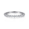 Gabriel & Co. 14K White Gold Diamond Stackable Ring LR51935W45JJ