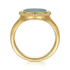 Gabriel 14K Yellow Gold Oval Malachite Inlay Signet Ring LR52381Y4JMA