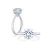A.JAFFE Seasons Of Love 18K White Gold Solitaire Engagement Ring ME2211Q/207