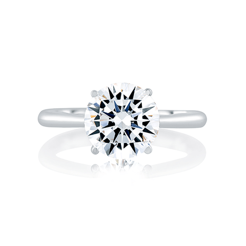 A.JAFFE Seasons Of Love 18K White Gold Solitaire Engagement Ring ME2211Q/207