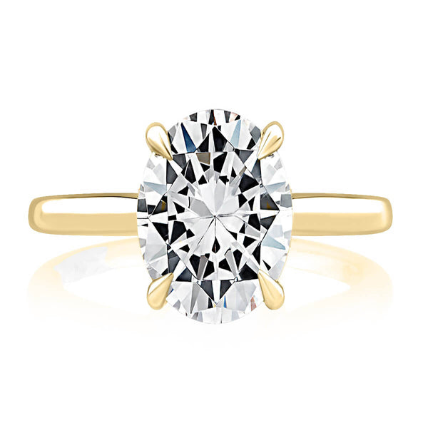 A.JAFFE Solitaire Oval Center Diamond Engagement Ring MECOV2543Q/208