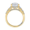 A.JAFFE 18K Yellow Gold Pave Setting Engagement Ring MECPS3084L/315