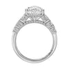 A.JAFFE 18K White Gold Pave Setting Engagement Ring MECPS3084L/315