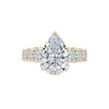 A.JAFFE 18K Yellow Gold Pave Setting Engagement Ring MECPS3084L/315