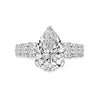 A.JAFFE 18K White Gold Pave Setting Engagement Ring MECPS3084L/315