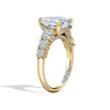 A.JAFFE 18K Yellow Gold Pave Setting Engagement Ring MECPS3084L/315