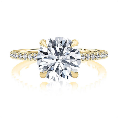 A.JAFFE Round Center Diamond Engagement Ring MECRD2823/229