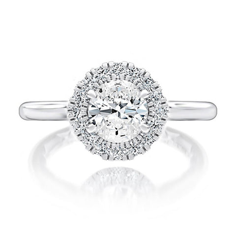 A.JAFFE Round Center Diamond Engagement Ring MECRD2830Q/119