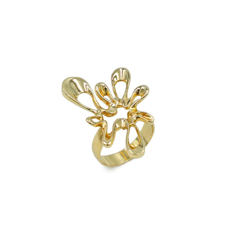 Estate MILOR 14K Gold Milor Abstract Free Form Ring