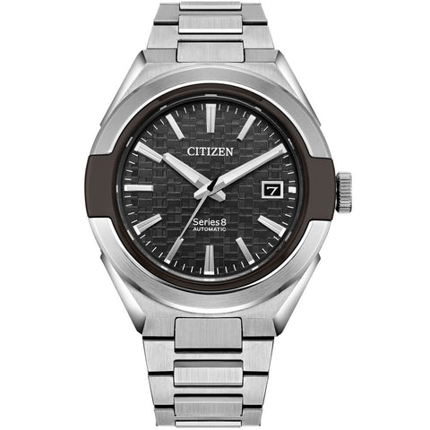 Citizen Series8 870 Black Dial Stainless Steel Bracelet Men's Watch NA1036-56E