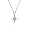 Gabriel 14K White Gold Diamond Starburst Pendant Necklace NK4847W45JJ