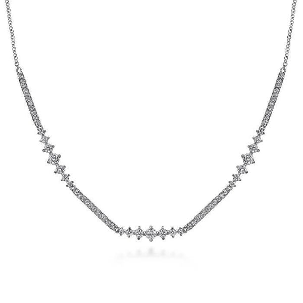 Gabriel 14K White Gold Diamond Necklace NK6954W45JJ