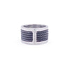 Estate Charriol Signature Cable 18K White Gold Diamond Ring 02-52-0705-11