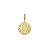 Gabriel & Co. 14K Yellow Gold Bujukan and Diamond Medallion Pendant PT6632Y45JJ