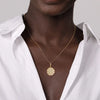 Gabriel & Co. 14K Yellow Gold Bujukan and Diamond Medallion Pendant PT6632Y45JJ