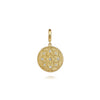 Gabriel & Co. 14K Yellow Gold Bujukan and Diamond Medallion Pendant PT6632Y45JJ