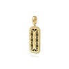 Gabriel 14K Yellow Gold Diamond and Onyx Bujukan Medallion Pendant PT6647Y45OX