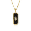 Gabriel 14K Yellow Gold Diamond and Onyx Bujukan Medallion Pendant PT6647Y45OX