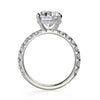 Michael M Crown Oval Center Diamond Engagement Ring R731-3RD