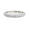 Michael M 18K White Gold Diamond Wedding Band R799B