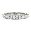 Michael M 18K White Gold Diamond Wedding Band R799B