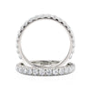 Michael M 18K White Gold Diamond Wedding Band R799B