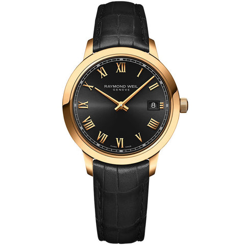 Raymond Weil Toccata Ladies Gold PVD Leather Quartz Watch 5385-PC-00208