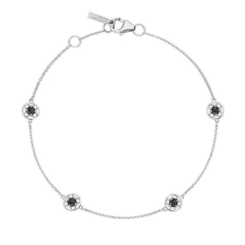 Tacori 4 Stations Black Onyx and Sterling Silver Bracelet SB23019