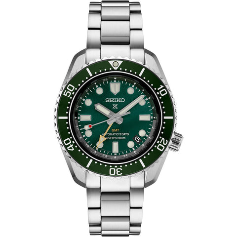 Seiko Prospex Green Dial Stainless Steel Bracelet Men's Watch SPB381