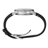 Seiko Presage White Dial Black Leather Strap Men's Watch SPB495