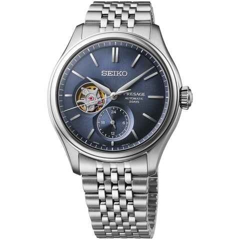 Seiko Presage Blue Dial Stainless Steel Bracelet SPB527