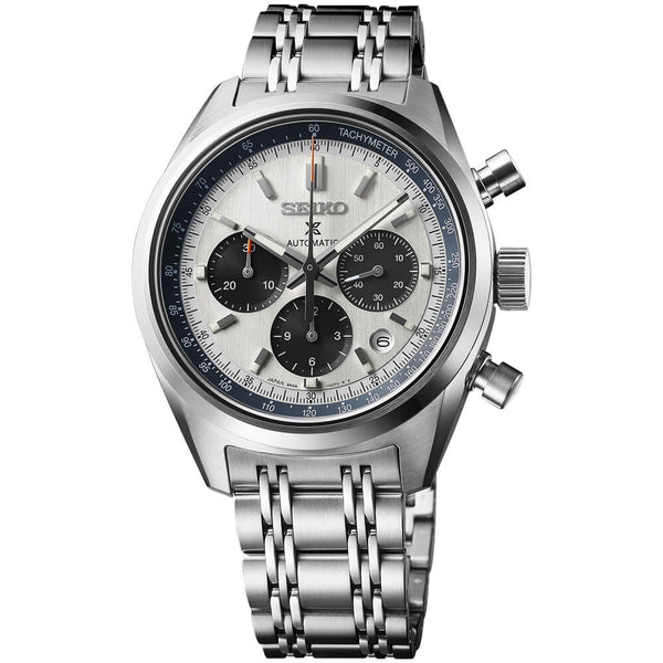 Seiko Prospex Silver Dial Stainless Steel Bracelet Men's Watch SRQ047