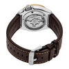 Seiko 5 Sports GMT Black Dial Brown Leather Strap Men's Watch SSK036