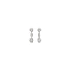 18K White Gold Diamond Drop Earrings